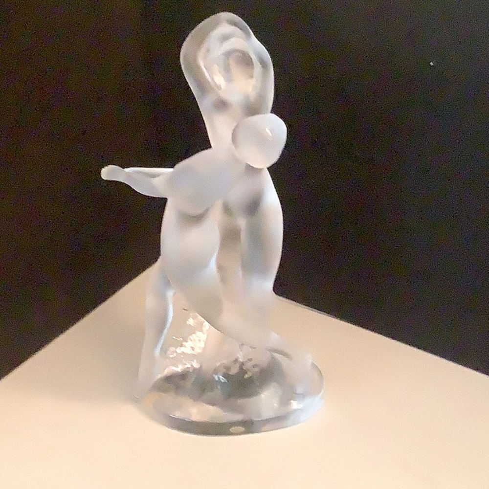 Lalique Two Dancers 10 inches mint condition style tag numbers at.